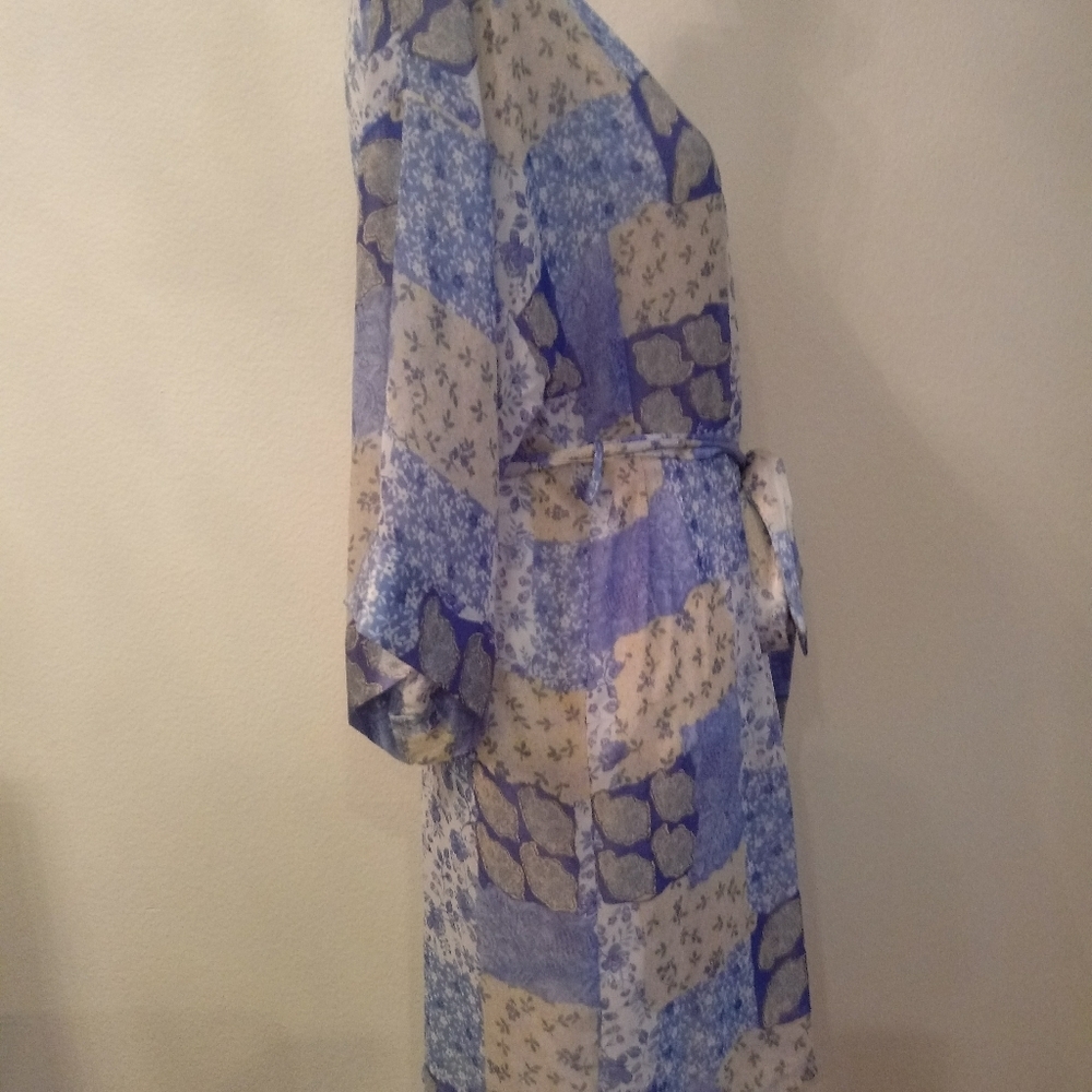 Floral Patchwork Kimono Robe - Picture 3 of 6
